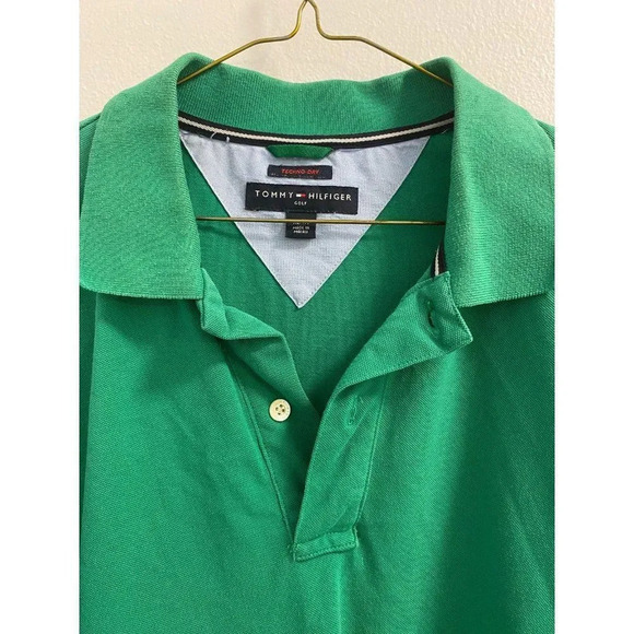 GREEN TOMMY HILFIGER GOLF POLO MENS SIZE XL - Picture 3 of 6